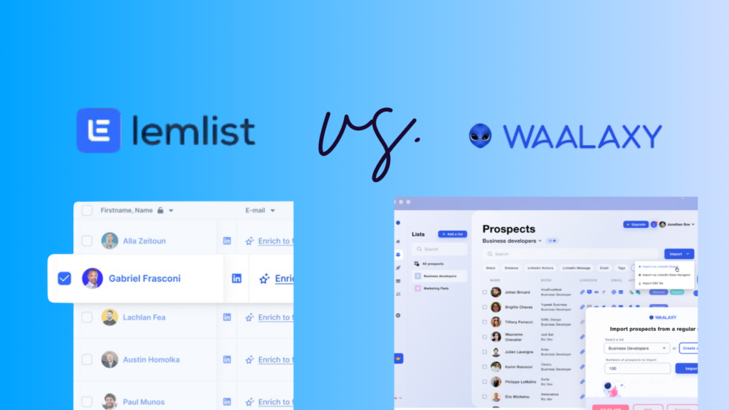 lemlist vs. waalaxy
