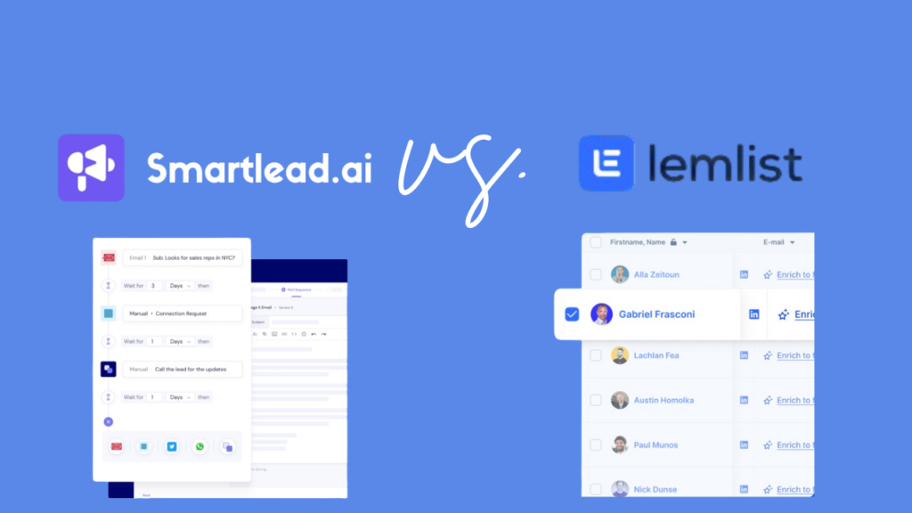 smartlead vs. lemlist 