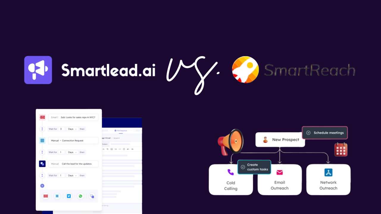 Smartreach Digital Smartlead vs SmartReach (2026) - Weezly