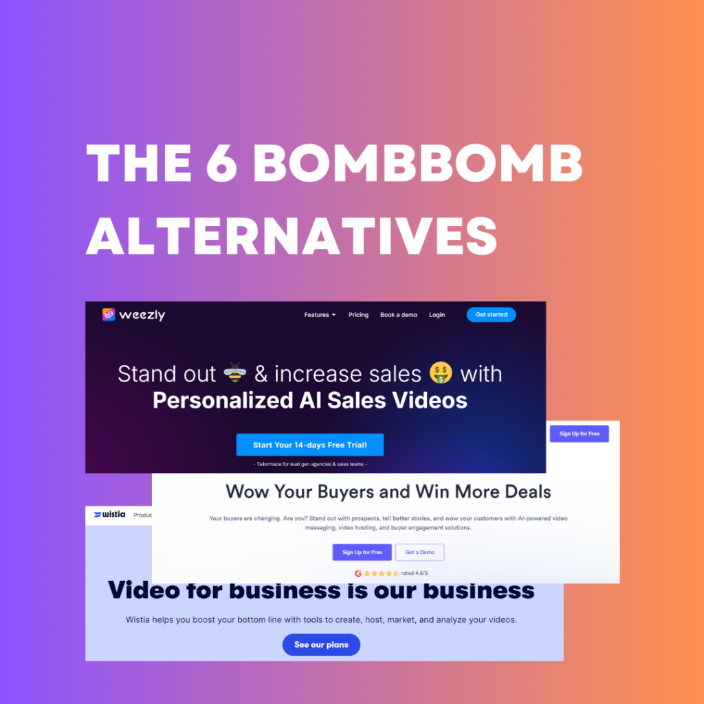 the 6 BombBomb Alternatives