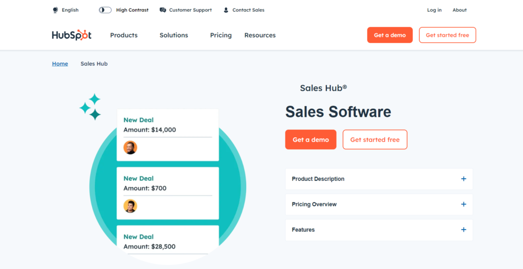 3. HubSpot Sales Hub