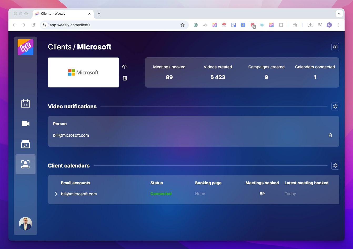 Manage all your clients from a single place