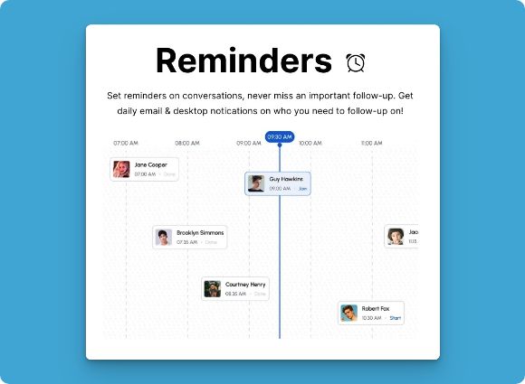 Set reminders on Linkedin conversations