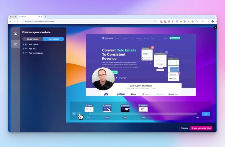 Weezly Automated AI Sales Videos