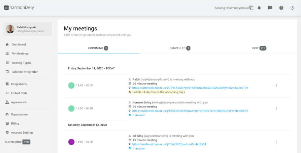 Harmonizely home page