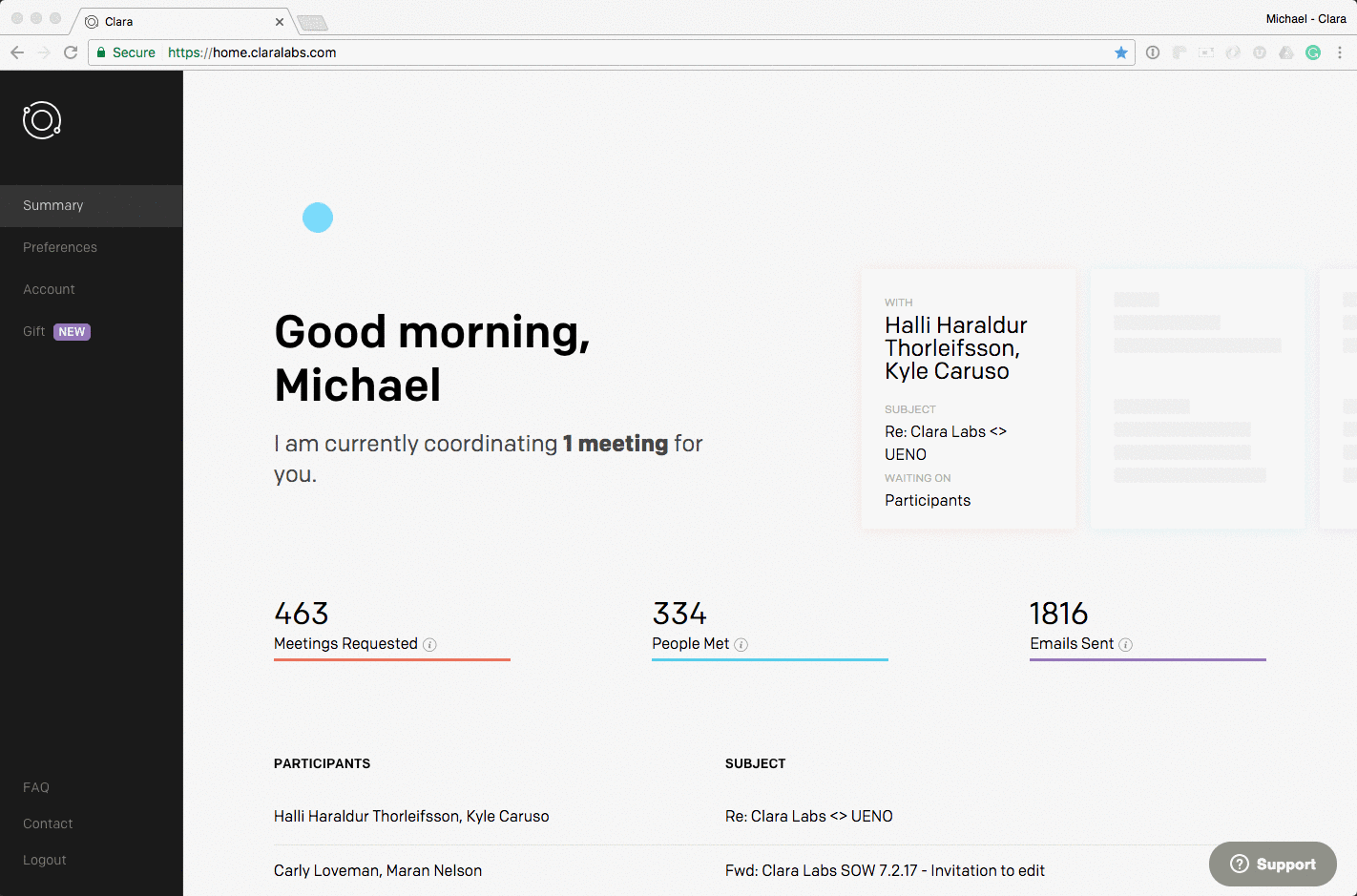 Clara Labs a alternative to Calendly with different approach. 

https://claralabs.com/