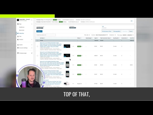Audience segmentation interface with sample retargeting filter settings for company size and role