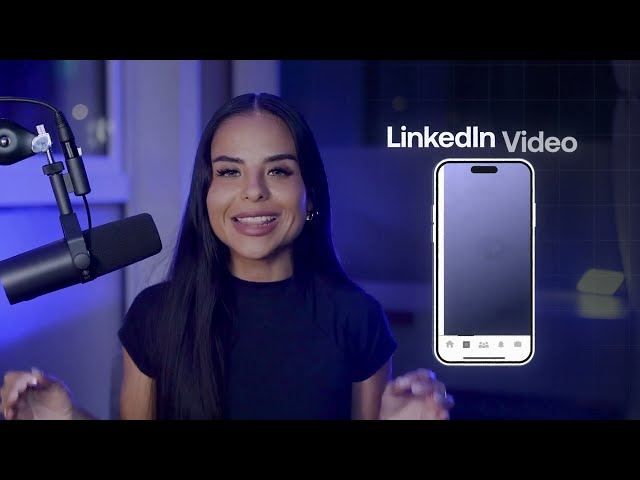 LinkedIn analytics dashboard showing video impressions and examples of expert-driven video posts