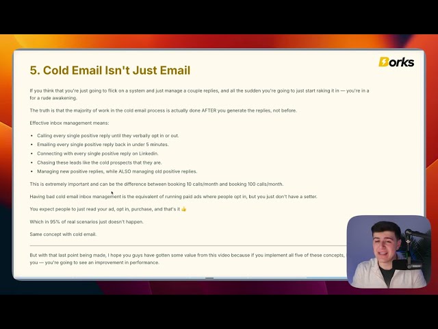 Screenshot showing high-response inbox management strategies in practice