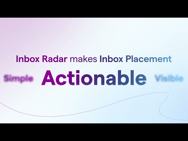 Trend graph showing inbox, spam, and promotions rate evolution over time