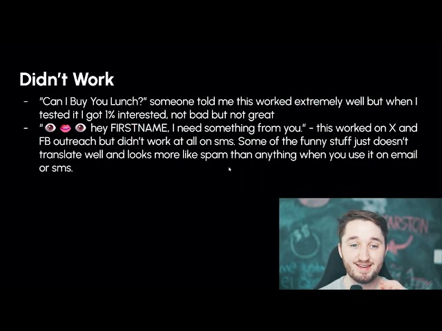 Comparative chart summarizing the most effective cold outreach offers and incentives tested