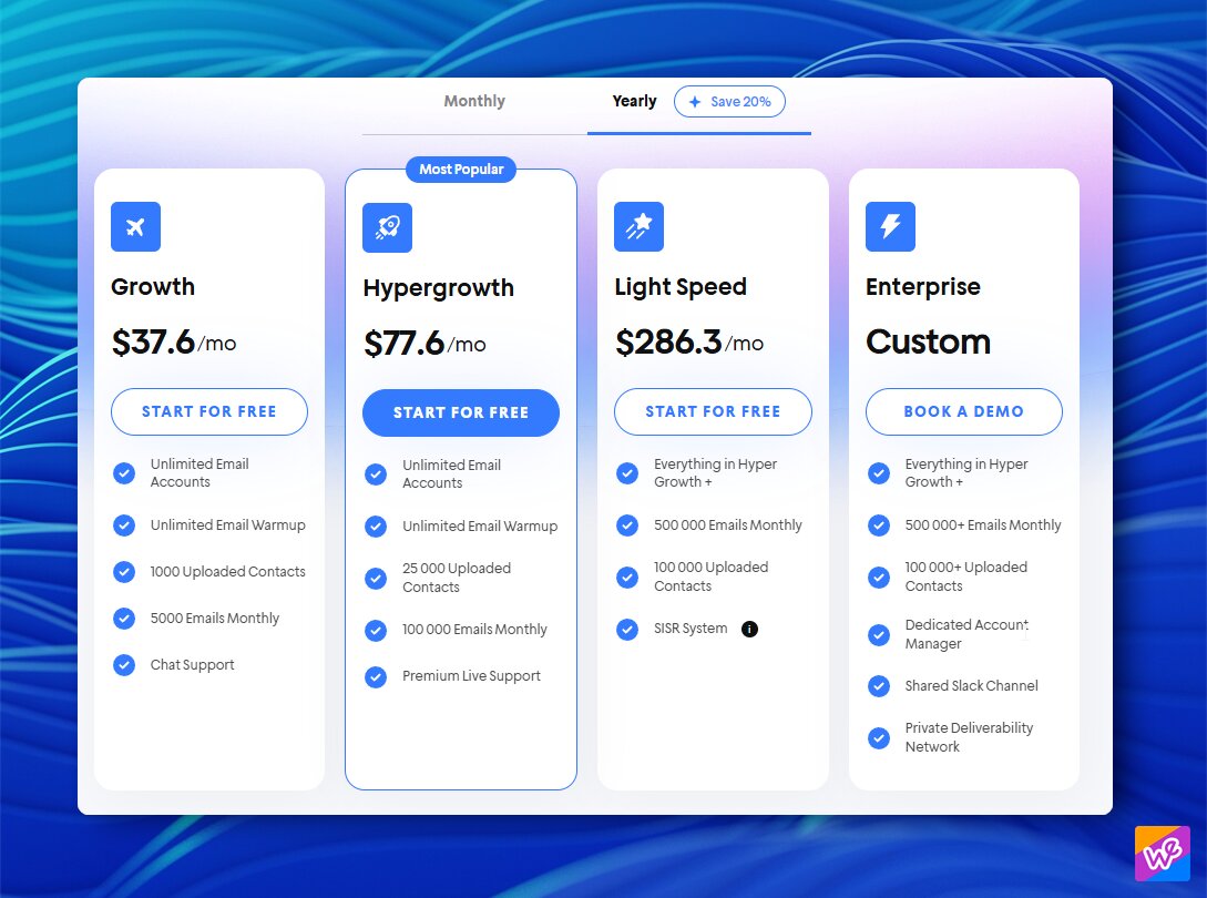 Instantly pricing 2026